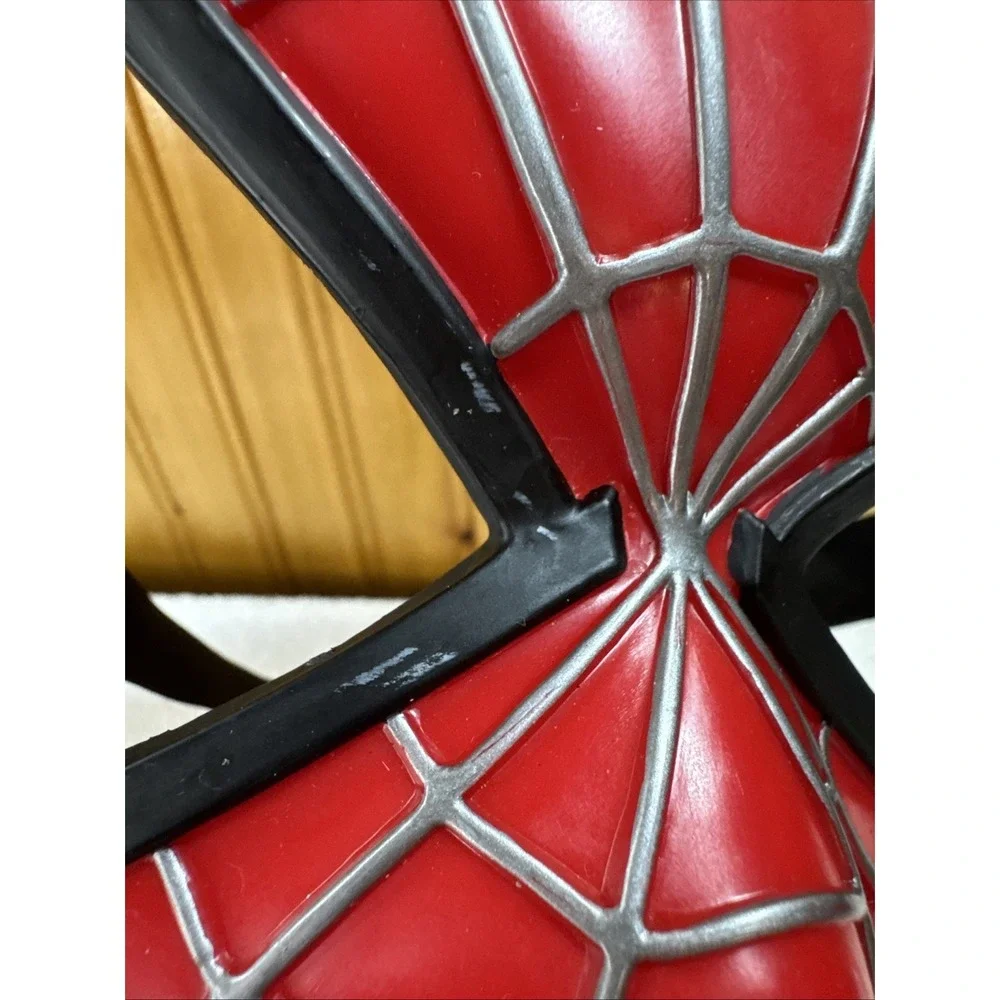 Vtg 2004 Spiderman Face Mask Child Size Marvel Spider-Man Halloween Pretend Play
